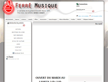 Tablet Screenshot of ferremusique.com